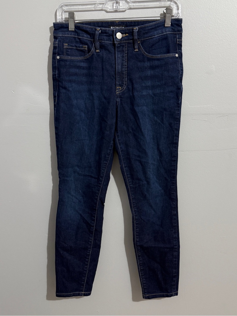 Athleta Sculptek Skinny Jeans Womens 6 Dark Wash Stretch Sculpting Denim